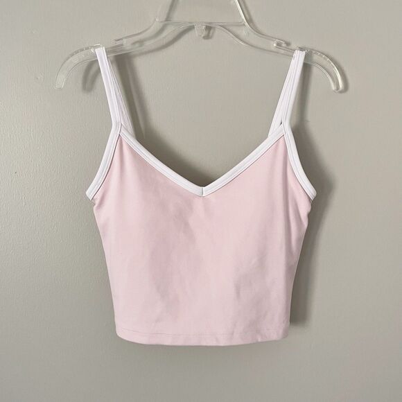 Gilly Hicks Tops - Gilly Hicks Recharge Size XS Pink Top Sleeveless Lounge V Neck Cropped